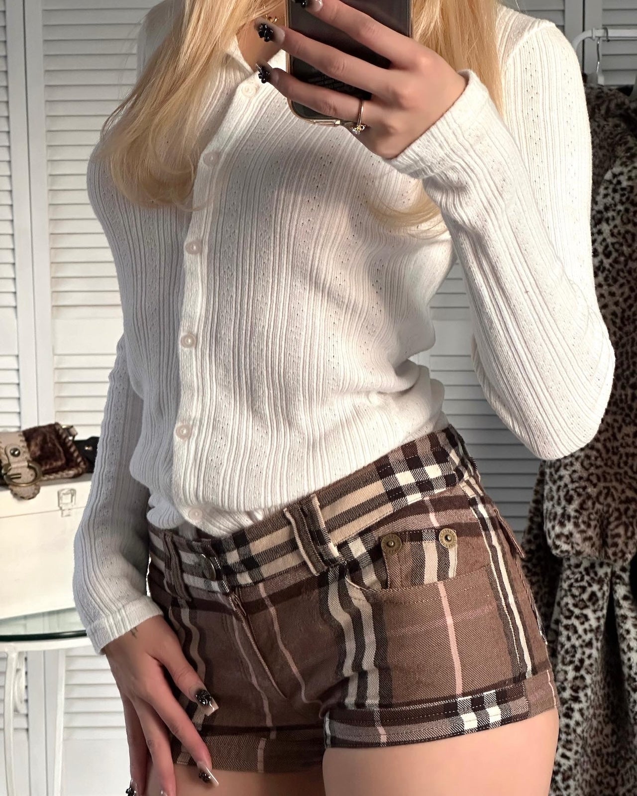 The vintage strawberry chocolate Burberry pants