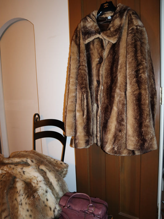Holy brownie medium faux fur coat